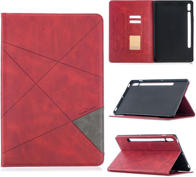 Samsung Galaxy Tab S7 11 Zoll (2020) Business-Folio-Cover aus PU-Leder mit Kartenfach in Rot - Bild 1