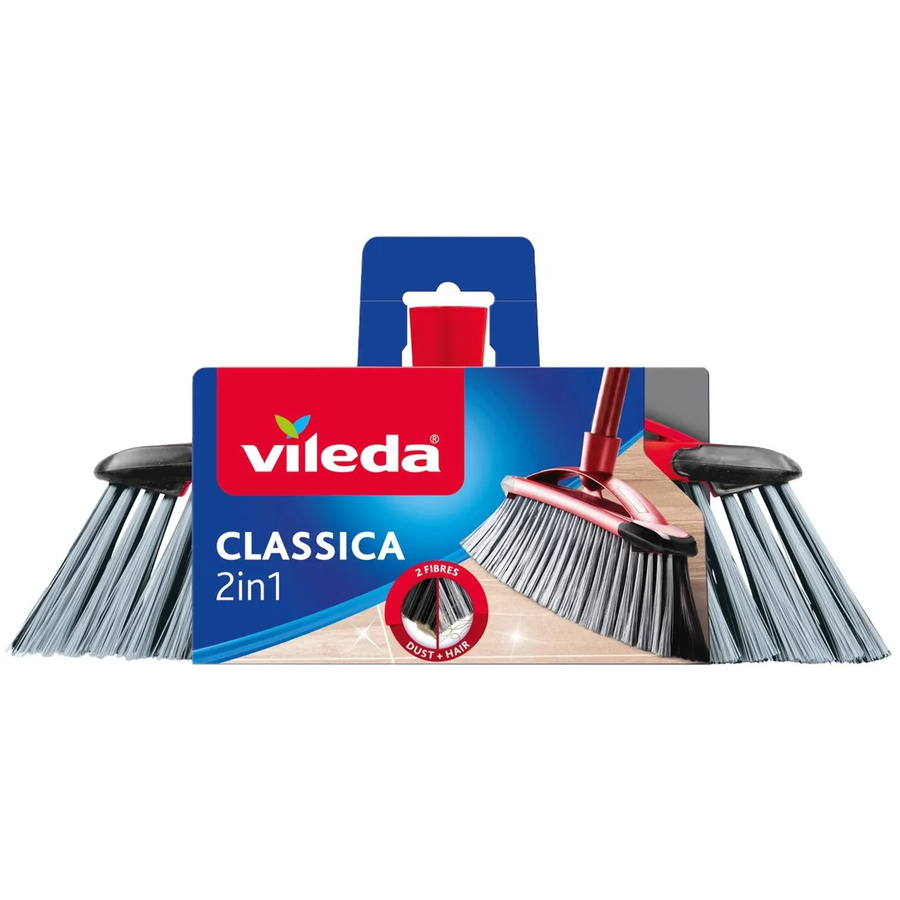 Vileda Zimmerbesen Superfeger 2-in-1 in Schwarz, Grau und Rot - Bild 2