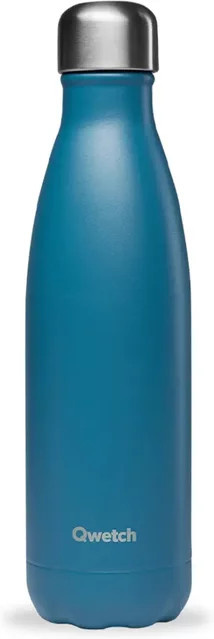 Isolierte Mattflasche Qwetch Originals in Blau, 0,42 l - Bild 1