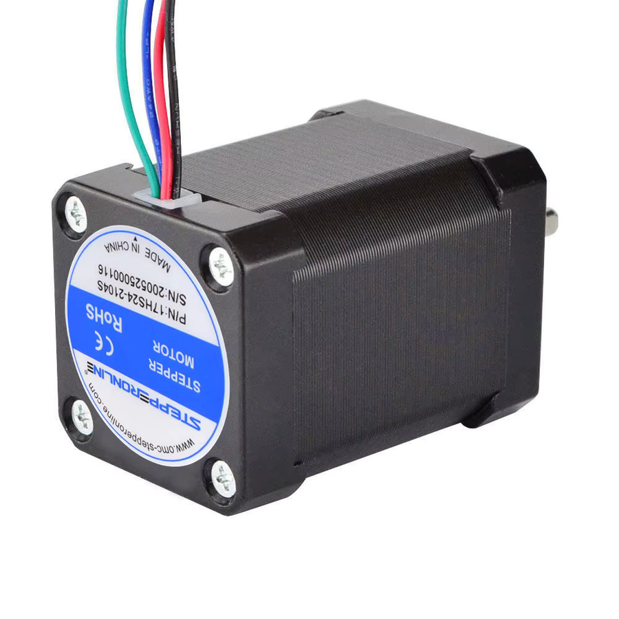 STEPPERONLINE Nema 17 Schrittmotor 60mm 65Ncm 2,1A 12V 4-adrig in Schwarz für DIY 3D-Drucker - Bild 4