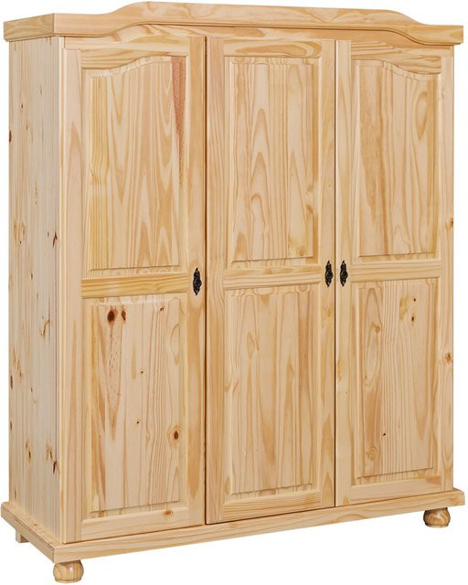 INTER LINK Kleiderschrank im Landhausstil in Braun, 3-türig mit Soft-Close-Funktion, B/T/H: 150 x 56 x 180 cm - Bild 1
