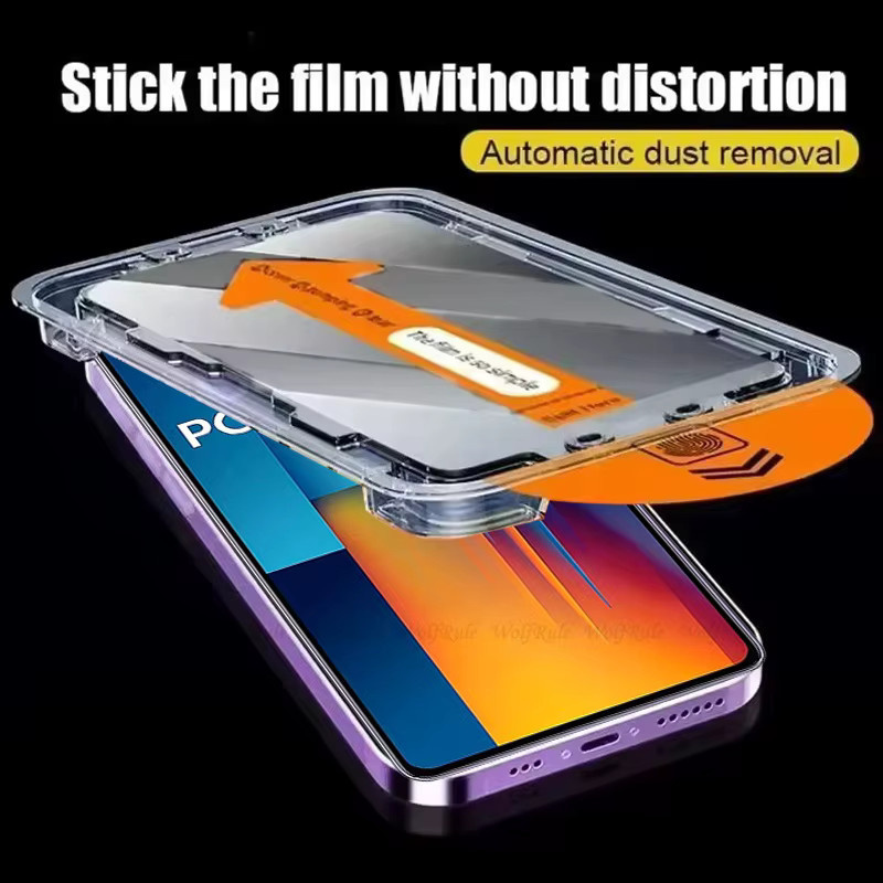 Xiaomi Poco M6 Pro 4G Panzerglas Displayschutz mit 9H Härte und Vollkleber in Transparent - Bild 3