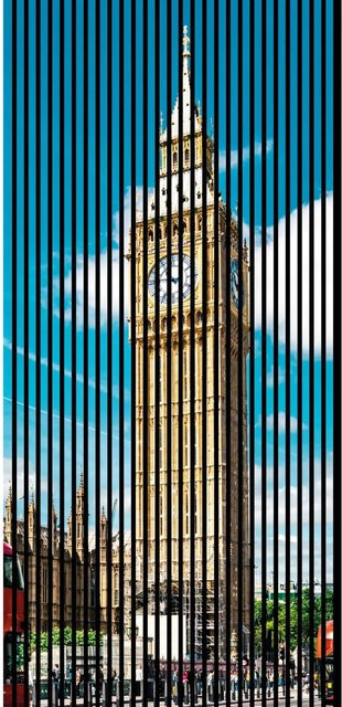 FN Acustico Akustikplatte London 1 in Multicolor aus PET und MDF mit Klebefläche, H x B x T: 240,0 x 113,3 x 1,9 cm - Bild 1