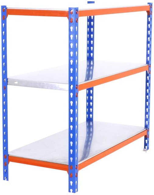 PROREGAL Schwerlastregal Small Metal Shark Blau-Orange H x B x T: 100 x 90 x 30 cm - Bild 1