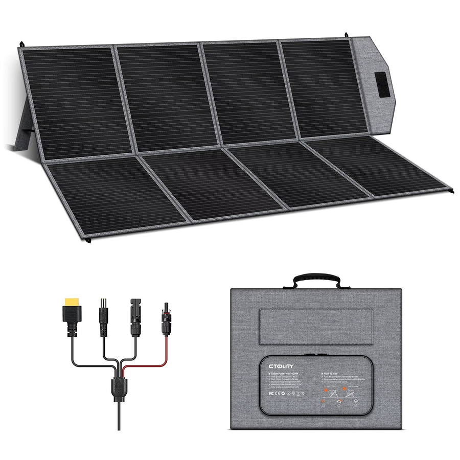 CTOLITY Tragbares faltbares Solarpanel SP100 SP200 SP400 mit stabiler Stromversorgung B/T/H: 120,0 x 212,5 x 0 cm - Bild 6