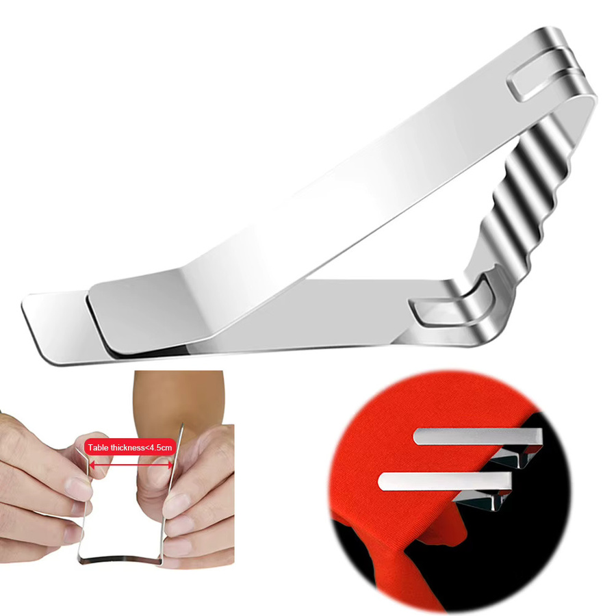 APWIKOGER Tischdeckenklammern aus Edelstahl in Silber - Bild 5