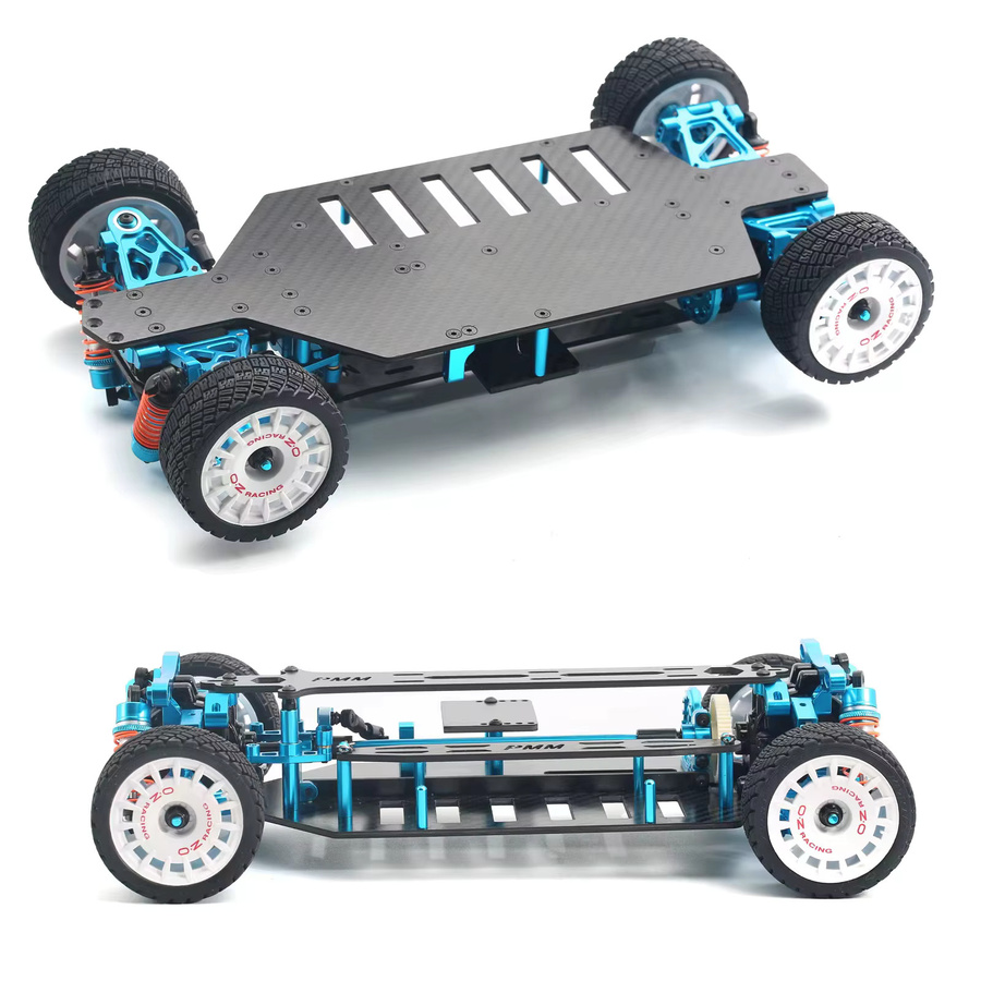 Tamiya TT-02 RC Auto, 1/10, 4WD, Carbon, Metall, Upgrade Teile Kit - Bild 2