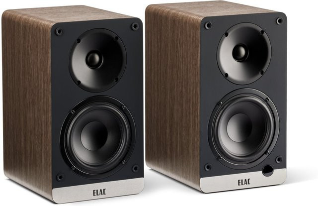 ELAC Debut Connex DCB41 Regallautsprecher Set, Aktivlautsprecher in Walnuss mit Bluetooth, HDMI, Optisch und USB - Bild 1