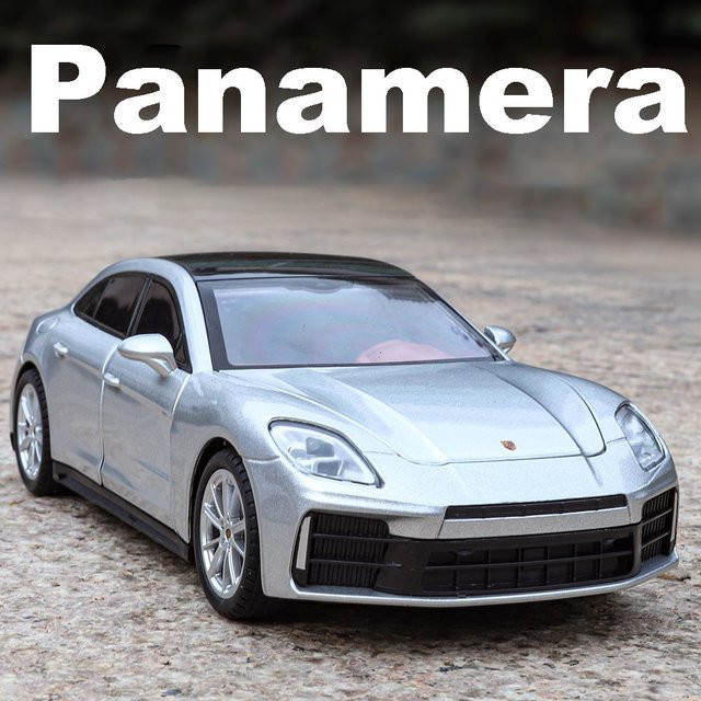 MAKEDA Panamera 911 Turbo S Spielzeug Auto Modell, 1:24, Metall, mit Musik und Licht, Zurückziehen - Bild 1