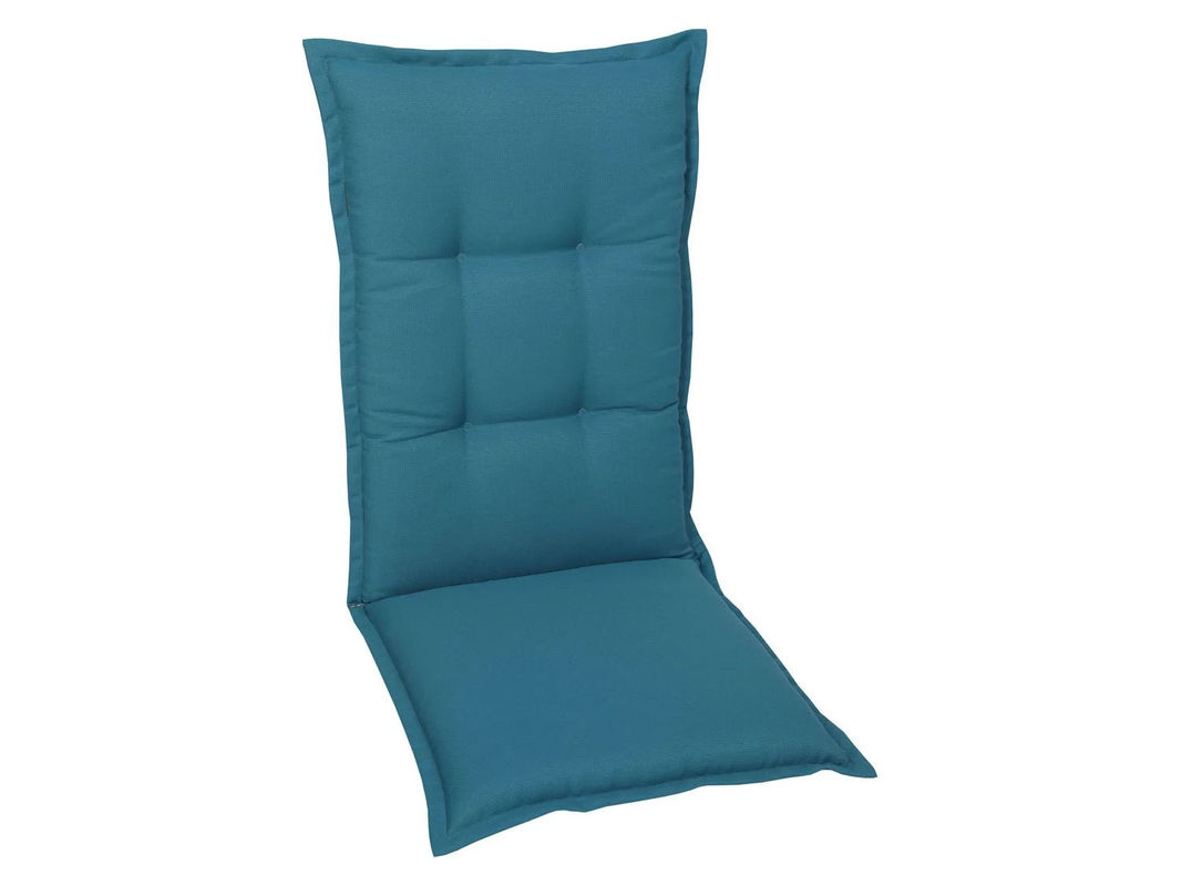 GO-DE TEXTIL Gartenauflage für 2 Hochlehner, Uni Petrol, 2er Set aus Polyester - Bild 2