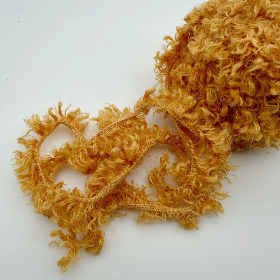 NOTIONSLAND Weiche Nachahmung Teddy Lockiges Garn, Wolle Faden, 50g - Bild 2