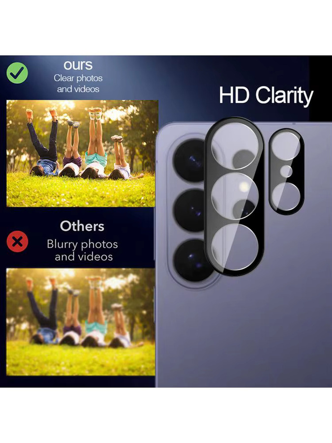 2 Stück 3D-Kamera-Schutzglas für Samsung Galaxy S26 Ultra S25 Ultra S26+ S25 Plus transparent - Bild 6