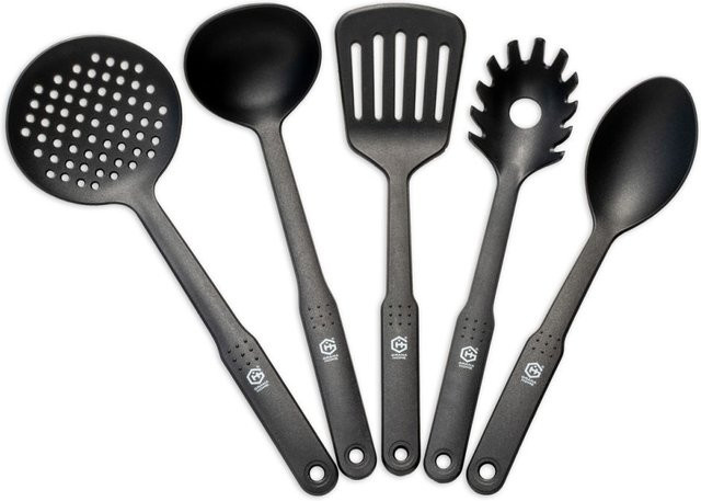GRANA HOME 5-tlg. Kochutensilien-Set aus Silikon in Schwarz, hitzebeständig und kratzfest - Bild 1