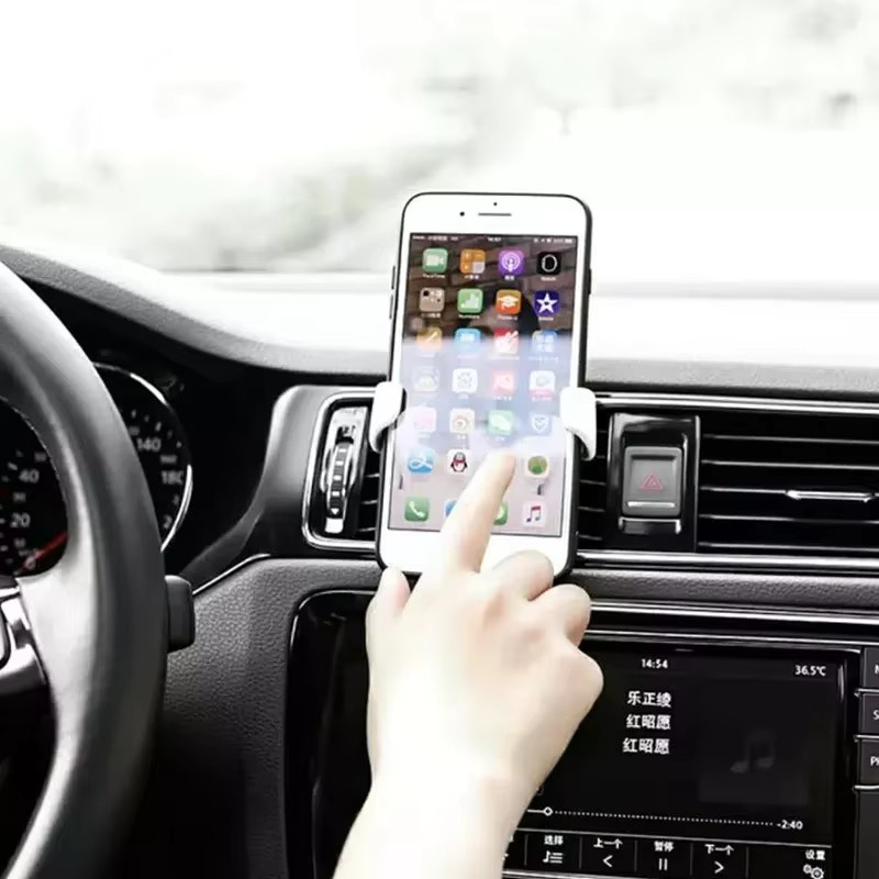 Universal Gravity Auto Handyhalterung für die Lüftungsschlitze in Schwarz, kompatibel mit iPhone und Samsung - Bild 4