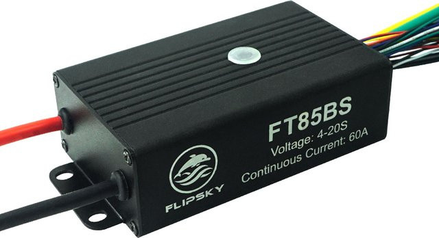 Flipsky FT85BS ESC Geschwindigkeitsregler mit Aluminiumgehäuse in Schwarz für Elektro-Skateboard, Roller, E-Bike und Roboter - Bild 1