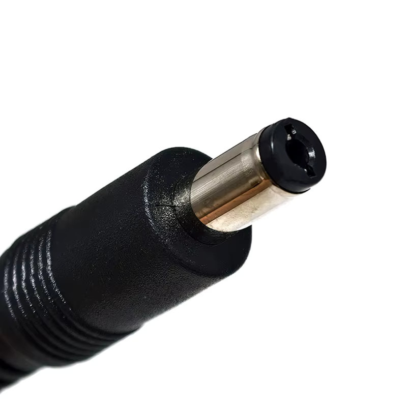 JCD DC5,5 x 2,1 mm Adapterleitung auf DC5,5 x 2,1 mm Stecker auf Stecker, 18AWG, Schwarz, Länge: 5,5 m - Bild 5
