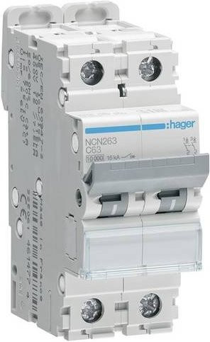 Hager Leitungsschutzschalter NCN263 2polig 63A 400V - Bild 1