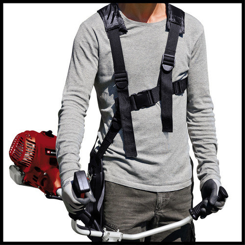 Einhell Benzin-Sense GC-BC 25/1 I AS Rasentrimmer in Rot mit 3-Zahn-Messer und Doppel-Fadenspule - Bild 2