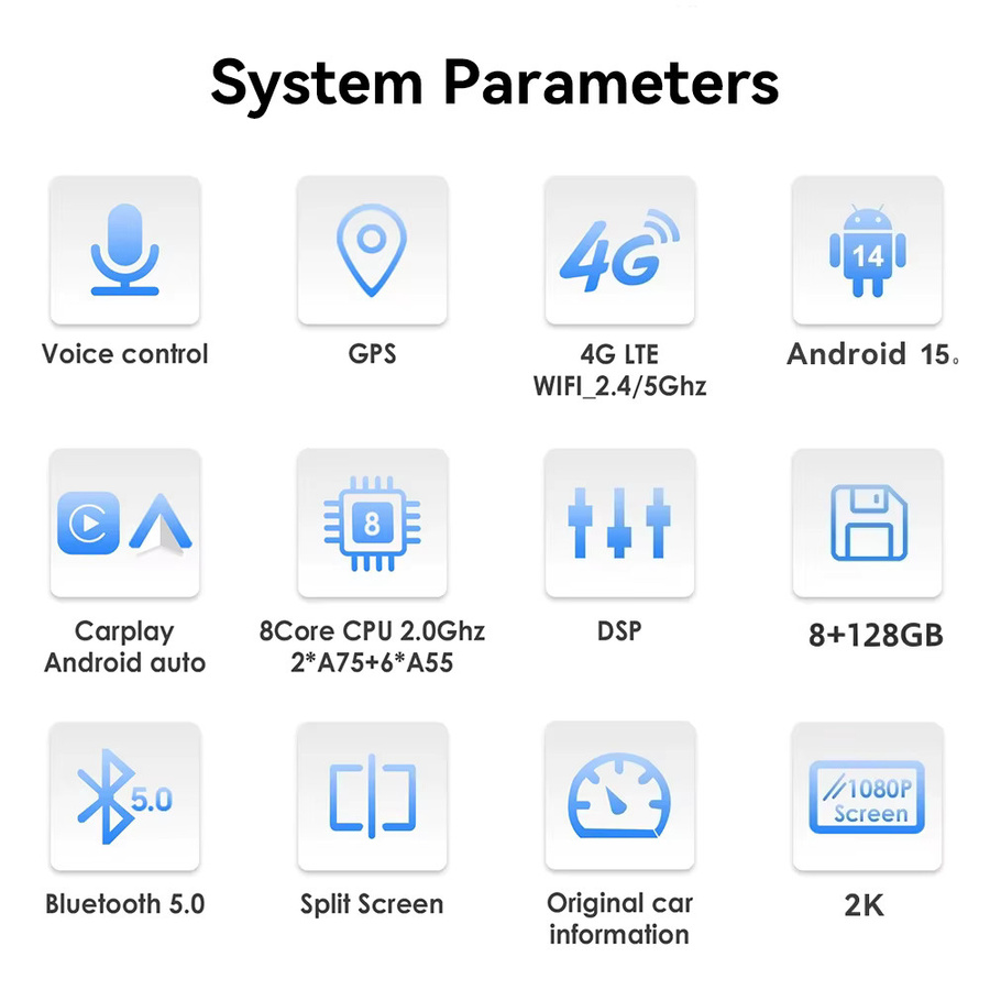 MOOKAKA Android 15.0 Autoradio mit 14,5 Zoll Tesla-Bildschirm für Ford Ranger Everest 2016 - 2021, GPS-Navigation und Multimedia-Player, Schwarz - Bild 4