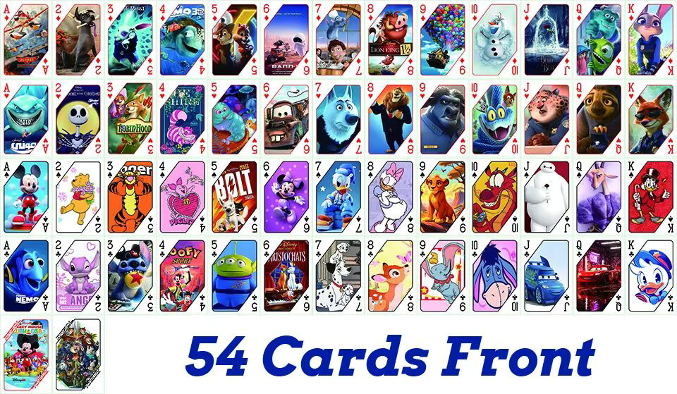 Disney Poker-Spielkarten, Kinderspielzeug-Deck, Bunt / Mehrfarbig - Bild 3