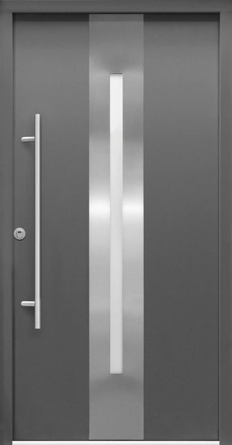 Splendoor Sicherheits-Haustür ThermoSpace Prime Dublin RC2 in Anthrazit mit Glaseinsatz, B/H: 110 x 210 cm, Anschlag Links - Bild 1