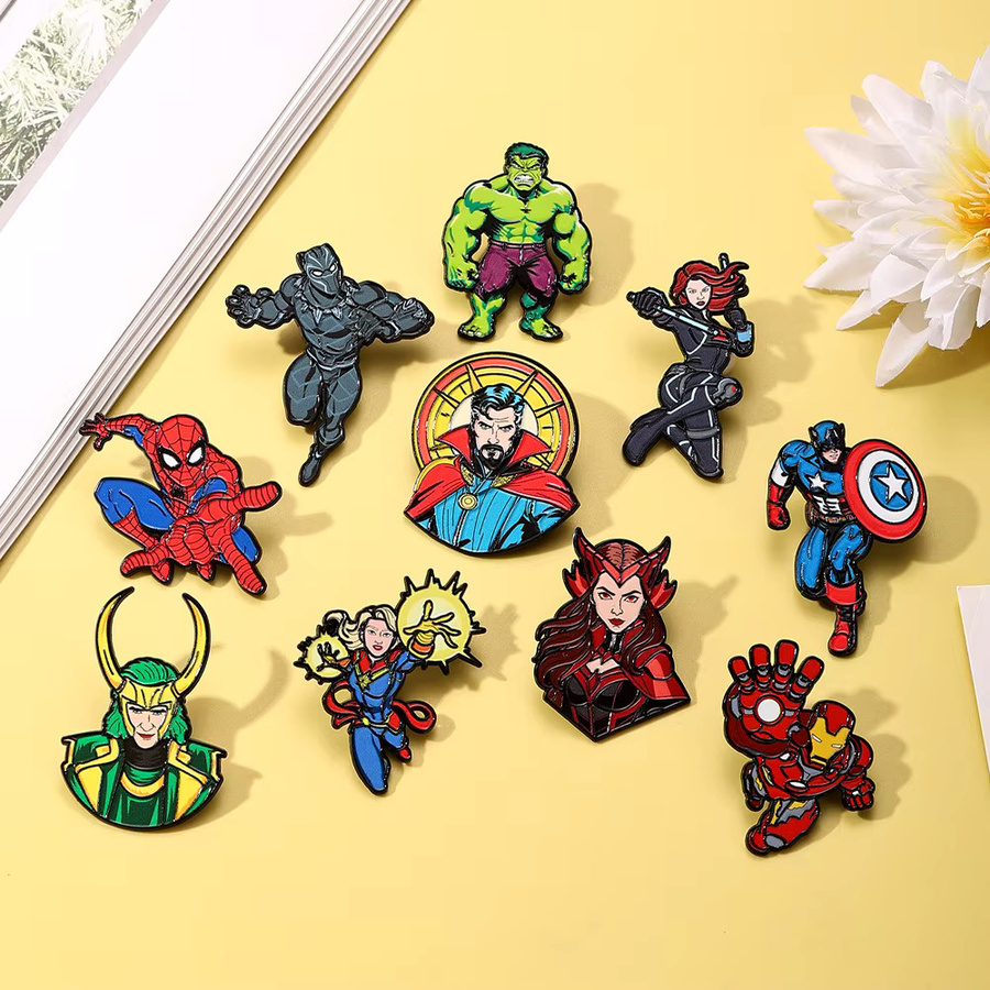 Bandai Cartoon-Charakter-Emaille-Pins, 10er-Set, Unisex - Bild 2