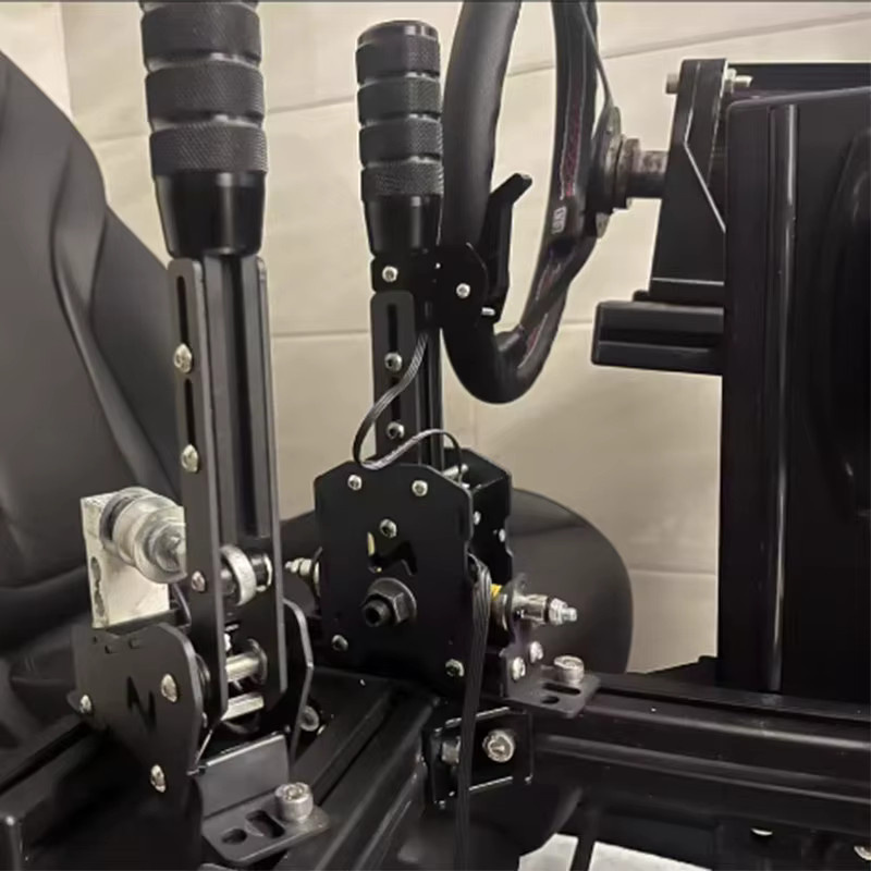 Sim Racing USB Sequence Shifter und Handbremse Set in Schwarz für PC, kompatibel mit Logitech G29/G27/G25 und Thrustmaster T300RS/GT Lenkradbasen - Bild 2