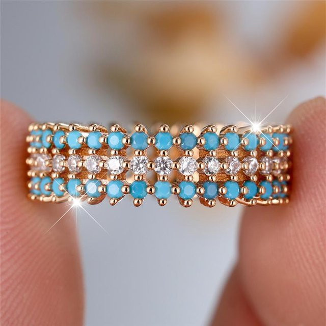 Bamos Ring, Gold, Zirkonia, Damen, Vintage - Bild 1