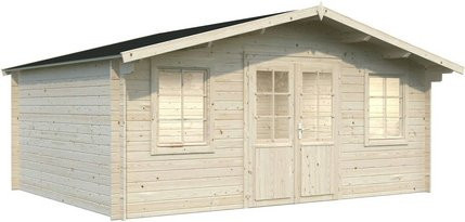 PALMAKO Blockbohlenhaus Klara aus Holz in Braun, B/H/T: 518 x 245 x 420 cm - Bild 1
