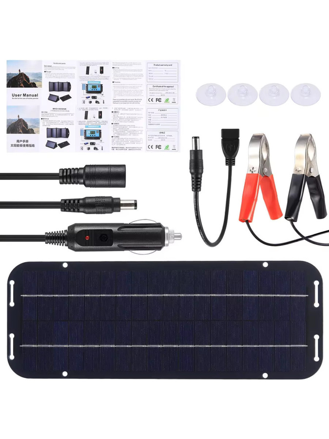 Tragbares 30W 12V Solar Panel Kit als wiederaufladbares Solar-Ladegerät für Caravan und Motorrad - Bild 6