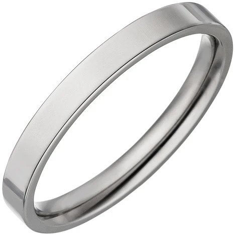 Colfem Partner Ring schmal, Titan, Unisex, Ringgröße 56 - Bild 1