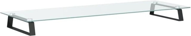 vidaXL Monitorständer Schwarz aus Hartglas und Metall B/T/H: 100 x 35 x 8 cm - Bild 1