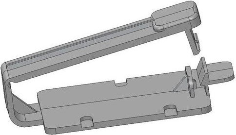 N & L Kabelhalter Befestigungsclip 555ST selbstklebend, halogenfrei und UV-stabilisiert, Hellgrau, 100 Stück - Bild 1