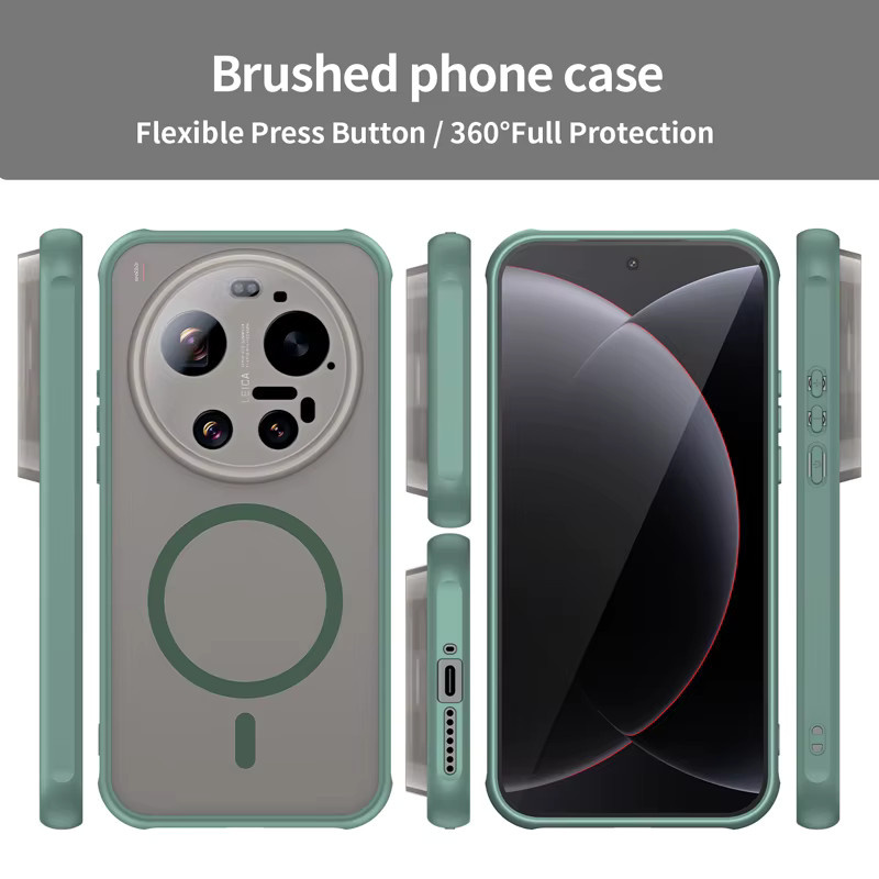 Xiaomi 17 Ultra Schutzhülle halbtransparent mattiert aus PC und TPU in Transparent, Purple oder Green - Bild 4