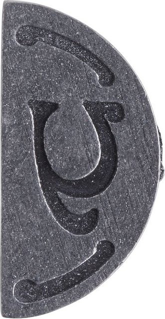 Aladine Siegel Stempelplatte doppelseitig Buchstabe Y in Grau aus Metall - Bild 1