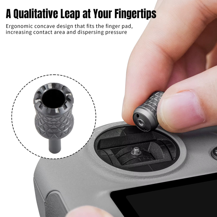 Aluminium-Joystick-Stick für DJI Avata, Lito X1, Neo 2, Mini 5 4 3 Pro, Air 3S, Flip, RC 2, RC und RC PRO 2 Fernbedienung Daumen-Rocker - Bild 3