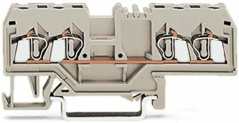 WAGO 280-999 Durchgangsklemme 5mm Zugfeder in Grau, 100 Stück - Bild 1