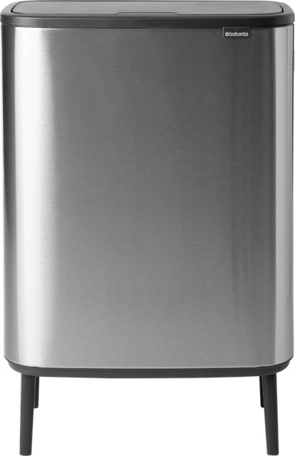 Brabantia Bo Touch Abfalleimer mit 2 x 30 Liter Volumen in Matt Steel und Fingerprint Proof - Bild 1