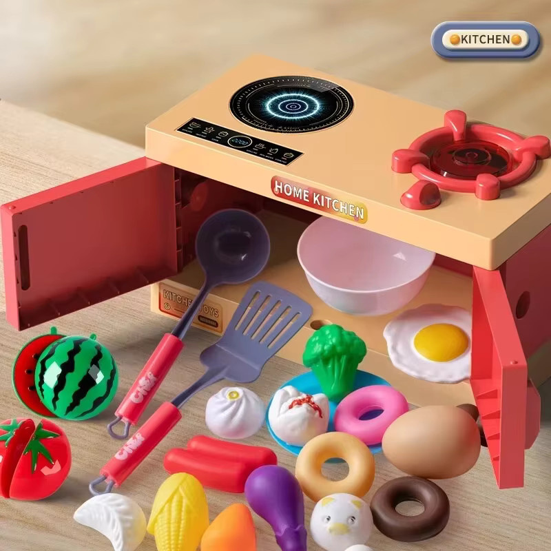 OUZEY Kinderküchenspielzeug-Set, Spielküchen-Zubehör-Set, 33-teiliges Set - Bild 5