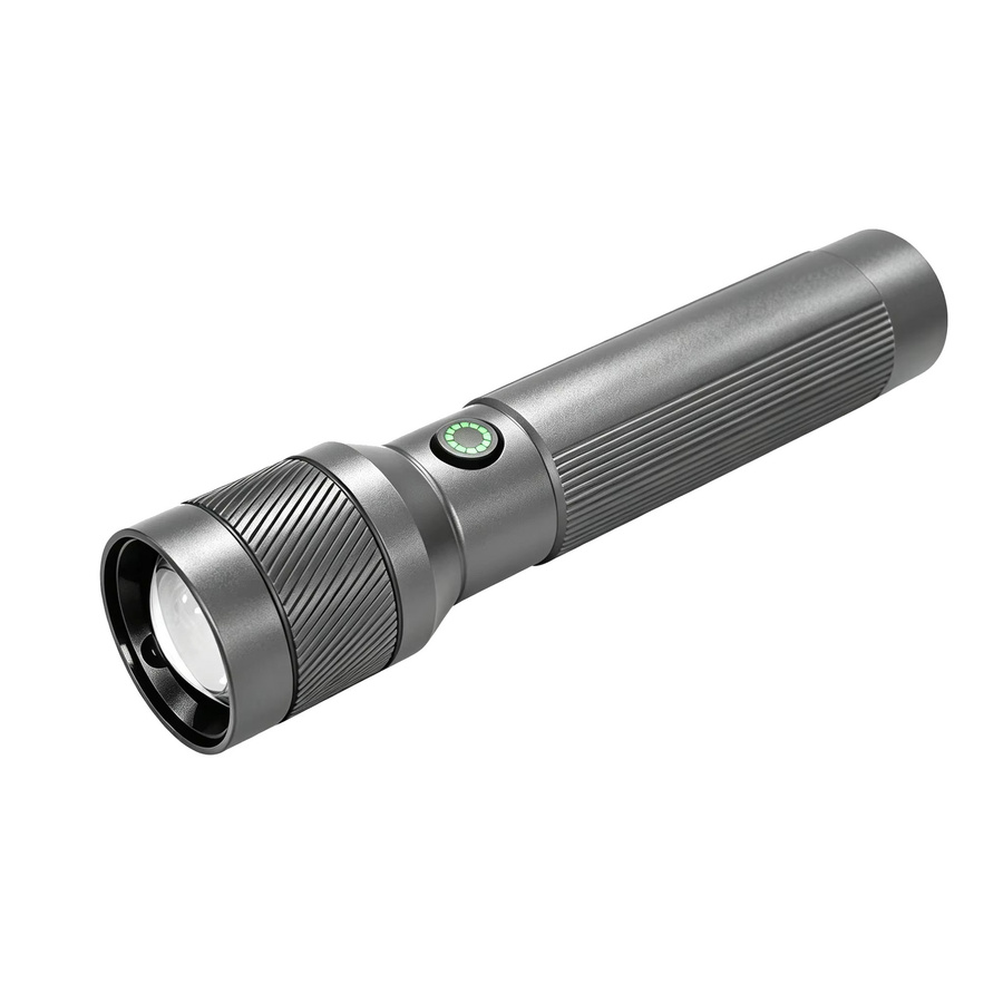 Heinast LED Taschenlampe mit Zoom, 1200 Lumen, IPX6 wasserdicht, Schwarz - Bild 5