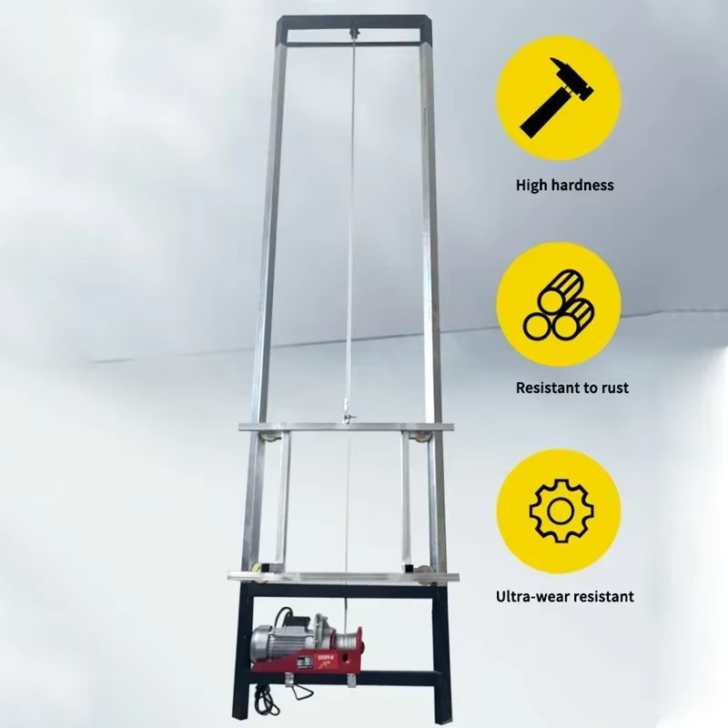 GZRUOMU Elektrischer Frachtlift mit 9 m Hubhöhe, Automatischer Hebeplattform für Innen und Außen, Farbe: Silber - Bild 3