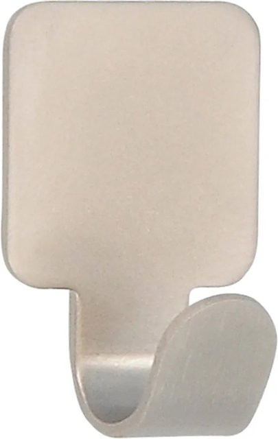 Siro Haken 2319 aus Metall in Nickelfarben Matt, Selbstklebend, 3 Stück, B/T/H: 3,0 x 2,0 x 1,6 cm - Bild 1