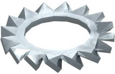 OBO Bettermann Fächerscheibe DIN 6798A M8 aus Stahl, Silber, Innen-Durchmesser: 8,4 mm, 100 Stück - Bild 1
