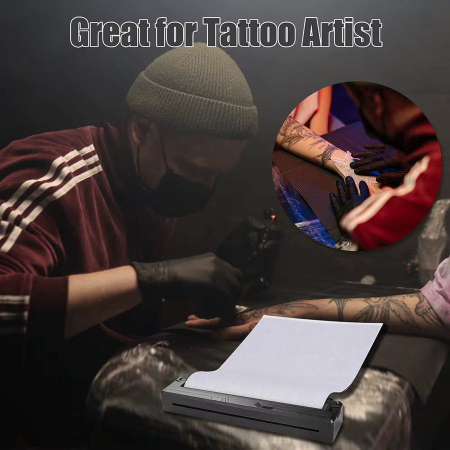 TRUE STAR Tattoo-Transfermaschine, Bluetooth-Thermo-Schablonendrucker, mit 10 Tattoo-Papier - Bild 6