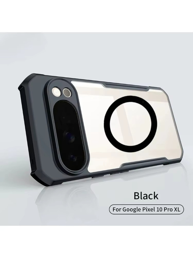 Stoßfeste MagSafe Schutzhülle aus PC und TPU für Google Pixel 10 Pro XL, 10 Pro und 10A in Transparent oder Schwarz mit Airbag-Schutz und Unterstützung für kabelloses Laden - Bild 5