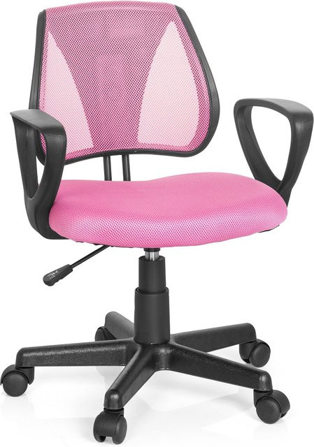 hjh OFFICE Kinderdrehstuhl KIDDY CD mit Armlehnen aus Stoff und Netzstoff - Bild 1