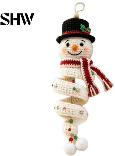 SoiftMall DIY Häkelset für Anfänger Schneemann Türhänger in Beige - Bild 1