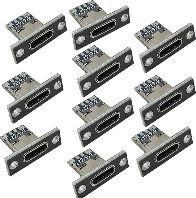 BRYNTHORX USB-C Datenladeanschluss USB 3.1 Steckverbinder mit Schraubplatte - Bild 1