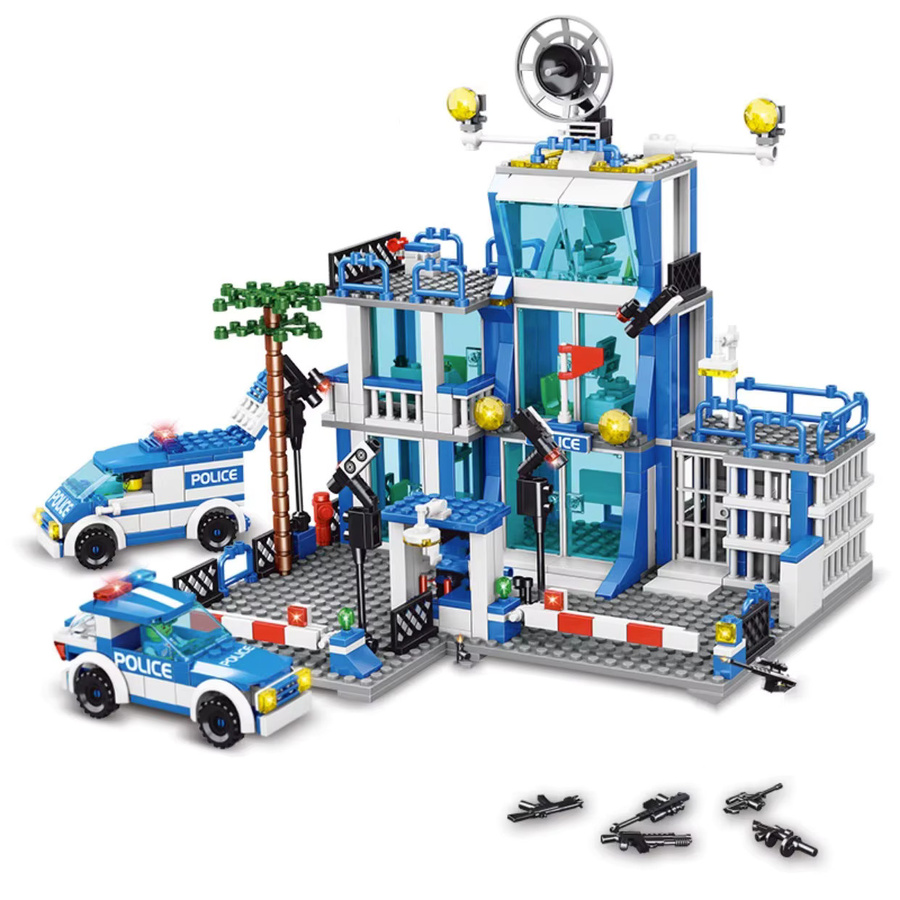 GSF Polizeistation, Bausteine, Stadtmodell-Set - Bild 1