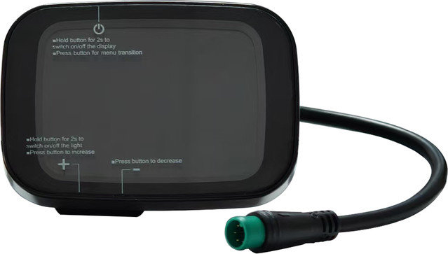 Yolin EBike LCD Display mit 5Pin wasserdichtem Stecker für elektrische Mountainbike Controller 36V 48V in Schwarz - Bild 1